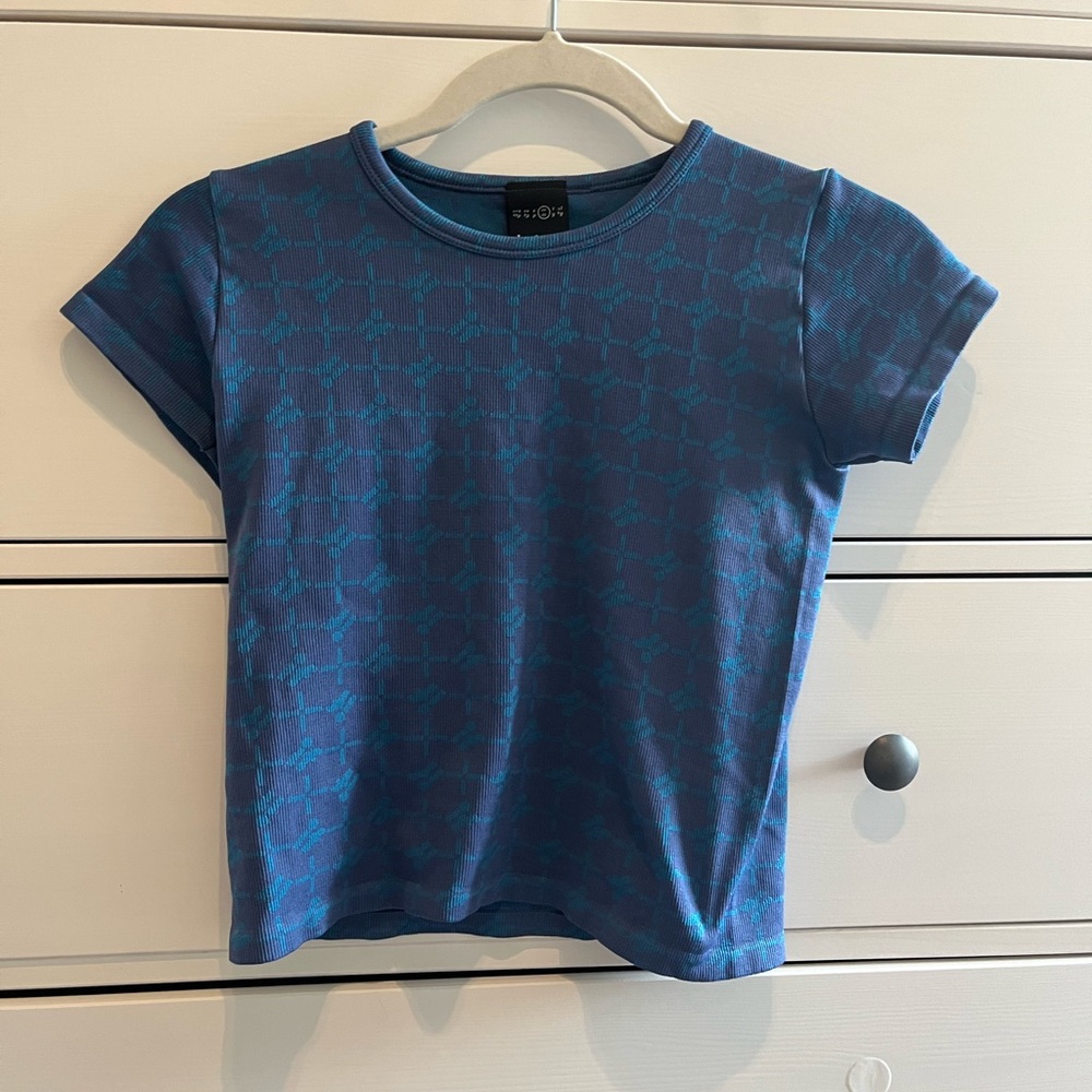 iets frans pattern baby tee